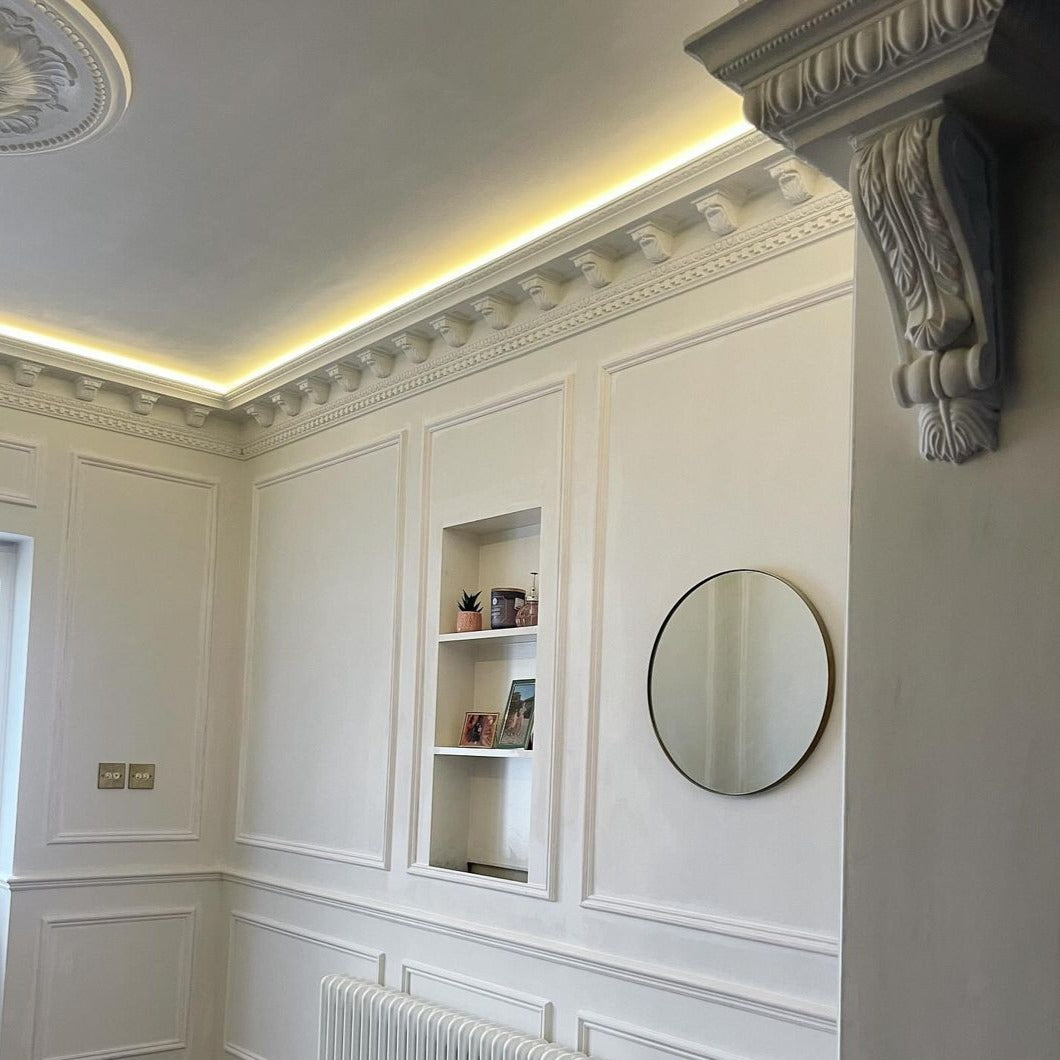 Plaster Coving Victorian Entrance Hall 175mm Drop LPC019