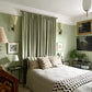 small victorian style cornice in well decorated bedroom